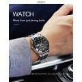 Relogio Masculino Men Watch OLEVS 8691Business Classic Calendar Date Quartz Wristwatch Alloy Material Steel Belt  Men Clock